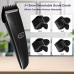 One-Button Cordless Hair Clipper Trimmer Kit with Stainless Steel Blades, 3/6/9/12mm Detachable Combs for Kids, Adults